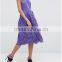 China Latest clothing OEM Lace Pinny Scallop Margin Prom Midi Fashion Dress