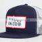 Custom 5 Panel Embroidery Patch Trucker Cap Mesh Cap