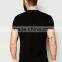Guangzhou High Quality Custom Short Sleeve O-Neck Black Mens Cotton Elastane Skinny Tight Slim Fit Casual Plain Dyed T-Shirt