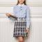 School Girls Cotton Long Sleeve Shirt High School Apparel