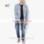 Men ripped jeans 2017 denim fabric custom men's jeans pants