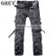 Hot sale economic unisex european style cargo work pants Plus Size Multi-pocket Overalls Trousers Men 6 Color (No Belt)