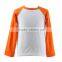 2016 Wholesale Cotton Causal Girls Boutique Shirts Children Boy Kids Raglan Shirts