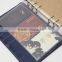 PVC storage bag A5 size bag for planner customizable zipper bag/insert pocket/card holder transparent elastic bag