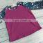 New design girls boutique icing ruffle raglan shirt wholesale raglan tee shirt girls cotton top