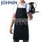 Johnin Brand Wholesale Polyester 32x30'' Custom Logo Black Apron With Pocket