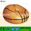 PVC inflatable round basketball printed arm sofa arm chair for adults and kids