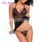 Wholesale Zealous Black Deep V Neckline Women Sexy Lingerie