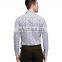 White & Black Printed Party Wear Shirt