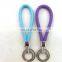 wholesale factory leather braid keychain