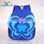 Cartoon kindergarten school kids lovely butterfly shape backpack