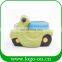 Funny motorcycle ceramic piggy bank dolomite money saving box