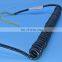 medical spiral cable/metal spring cable Low Voltage Flexible Retractable Spiral Spring Coiled Cable