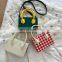 Multi plaid grid red white pu leather crossbody shoulder handbags purse with handles adjustable strap