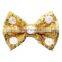 4Inches DIY Sequin Bows Without Clips Baby Girl Polka dot design Hair Bow 12Colors