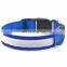 Hot Selling LED Dog Collars Flashing Light Pet Collar Adjustable USB Rechargeable Dog collar Pet Supplies