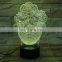3D Lamp The Vase Battery Powered Color Changing with Touch Sensor Visual Light Effect Led Night Lamp