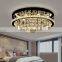 lampadari moderni Crystal modern round Led ceiling lights for hotel