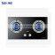 Good Quality kitchen High Sterngth 2 Burners Gas Stove Glass