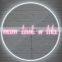 Best price PVC material  transparent acrylic backboard neon sign