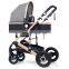 Buy online ship store hot sale customized baby boy child 2 in 1 bassinet navy high end view infant kids stroller with car seat