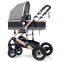Luxury Baby Stroller 3 In 1 Pushchair Travel System Pram Foldable