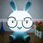 Bunny rabbit led night light table lamp for kids