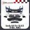 MB GL class x166 GL63 body kit for GL63 x166 with front bumper grille side skirts rear bumper led lights PP material 2013y~