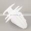 50 Pcs 8Mm Universal Automobile Bumpers Hole Plastic Push Screw Rivet Door Buckle Panel Fixings Clips White For Car Auto