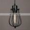 Retro Loft American Industrial Edison Lamp Vintage Iron Hanging Light