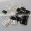 Adjustable eye tape golden plastic bra hook bikini clasps