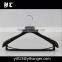 CY-646 High-end Black Plastic Hanger Cloth Hanger Plastic Rubber Hanger With Clip Supplier's Choice