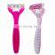 Factory direct sale rose red girl shaving knife easy to carry manual shaving knife