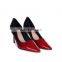 2020 Heel Women's Pumps Shoes Multi Patent Pointed Toe Sandals Shoes Ladies Stiletto Red Spike Heels D'orsay Pumps Pu Synthetic