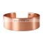 Hard copper bracelet, wide, straight. Thickness 3 mm T01.20.01 cheap cuff bracelets
