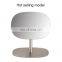 New Mini Oval  Cosmetic Mirror Stainless Steel Cosmetic Mirror Magnifying Hot Selling Make up Mirror