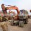 Used hitachi ex60 wheel mini excavator , Original Japan hitachi digger , hitachi ex60 ex100 ex120 ex200