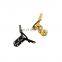 Gold jewellery box hinges 90 degrees 7-character quadrant hinge small hinges for wooden box