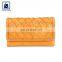 New Arrival Premium Quality Swiss Cotton Lining Flap Closure Type Fashion Style Genuine Leather Women Wallet at Bulk Price
