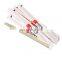 Disposable natural Twins bamboo chopsticks full paper wrapped printed customized logo