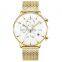 CURREN Customized Personality Gold Watch Brand Men's Watch Mesh Strap Men's Watch