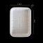 customize disposable pp tray bendejas white clear food container