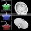 8 Inches Bathroom LED Light Temperature Sensor Rain Top Showerhead Head