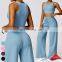 Casual Sports Sets High Support Shockproof Seamless Tank Top Sweatpants 2 Piece Suit Yoga Set Gym Fitness Sets For Women