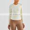 Fitness & Yoga Wear Custom Quik Dry Yoga T Shirt Slim Fit Long Sleeve Pullover Sports Gym Top Women Fitness Workout Clothing