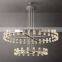 ARCACHON modern luxury indoor metal LED Round Two-Tier k9 crystal chandelier For living room restaurant hotel Home Decor