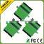 SC/UPC to SC/UPC Singlemode/Multimode Duplex Plastic Fiber Adapter