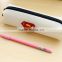 Osini design DIY Silicon rubber products Silicon pencil case with zipper logo printed candy color Silicon pen case for kids