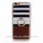 Pu leather cover with 360 degree rotating ring stand cell phone case for iphone 6