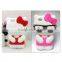 Hello Kitty cell phone case 3D cute cat ear cartoon mobile phone silicone case For Samsung Galaxy S6,s6 edge Factory Wholesale